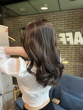 ラフ(LAFF) #黒髪#ボブルフ#ネビージュ#小顔#ワンレン