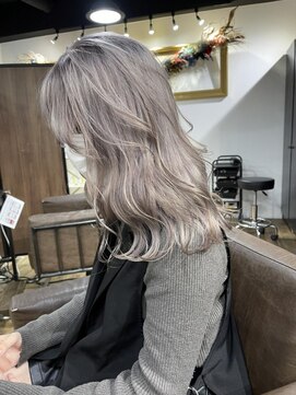 アルカナ 原宿表参道(ARCANA) ホワイトグレージュ コンマヘア くすみカラー グレージュ