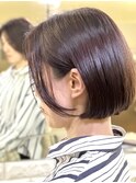 切りっぱなし大人ボブ
