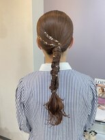 ミラ(Mila)&nbsp;金箔銀箔mix★タイト編みおろしヘアセット