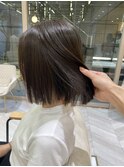 【橋本姫奈】ぱつっとボブ×柔らかオリーブベージュ