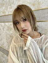 ロンド ストラーダ 心斎橋(Lond strada) マチルダボブ×インナーグレージュ【髪質改善/縮毛矯正】