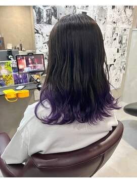ヲタクに美容室は難しい。 グラデーションカラー×ブルーバイオレット