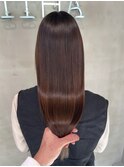 【ROJITHA原宿表参道】やわらかココアブラウン艶髪ストレート