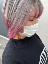 ラ ブーケ 御器所店(La Bouquet)&nbsp;ウルフカット×裾カラーピンク