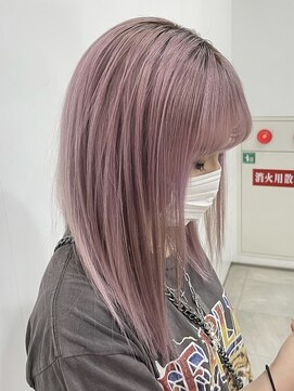 シエラ 心斎橋(CIERA.) CIERA.サラツヤハイトーン×ベビーピンク/wカラー/艶カラー