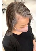 【白髪ぼかしハイライト】  施術前の写真は右にスワイプ