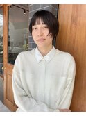 ショートカットショートボブ女子韓国