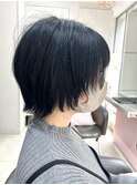 20代30代大人可愛い★小顔ボブ丸みショートウルフカット