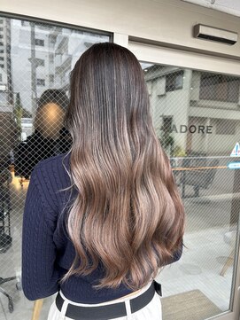 アドア 横浜(ADORE) 【ADORE 横浜】ハイライト×バレイヤージュ×グレージュ