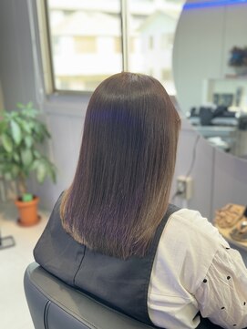 ブルー(Blue) 髪質改善トリートメント×カーキーグレージュ【hair&spa Blue】