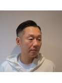 品格ある仕上がり 大人のコームオーバーヘア 七三アップ