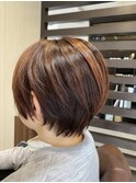 【クラウン】20代30代40代くびれショート×アンブレラカラー