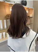 ミルクティーブラウン×インナーカラー×ミディアム