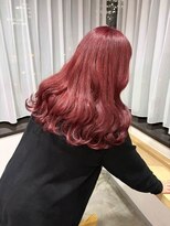 リュンヌ(Lune)&nbsp;チェリーレッドカラー/ブリーチ1回/暖色系/ダブルカラー/YU46