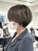 ジルブラン(JIL BLAN) ハイライトバレイヤージュダブルカラーショートカット30代40代