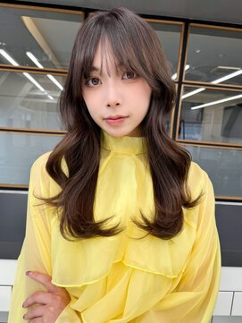 スタートウキョウ 渋谷(STAR TOKYO) ゆるやかワンカールレイヤーロング韓国風後れ毛ストレート