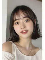 ラナ 新宿(lana)&nbsp;ボブ/外ハネ/シースルー/韓国ヘア/【lana hair新宿】