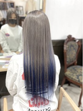 ネオダダ(NeO DADA) #グラデーション#ディープブルー#プルエクステ