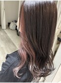 インナーカラーピンク