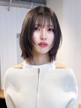 アイティーバイアルバム 松戸店(IT by ALBUM) ミディアムボブ顔周りレイヤー美髪ウルフレイヤー_ba551632