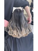【Rikuto限定】バレイヤージュ　シャドールーツ　エンドカラー