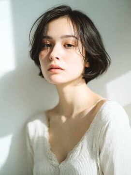 シェル 立川(shell) くびレイヤーエモージュグレージュカラーくびれショート【立川】