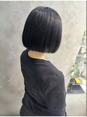 黒髪でもかわいい！ボブカット