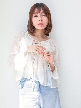 スリール バイ ミリー 江坂(Sourire by milly) 【Sourire江坂】ナチュラルブラウン×ミディアムボブ