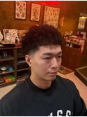 仏陀パーマ×ロウフェードクロップ