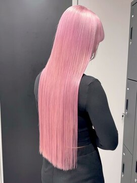 ベレーザ 渋谷神南(Beleza) 16813髪質改善ホワイトピンクブリーチラベンダーピンクロング