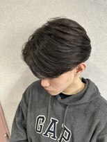 グレイバイニューヨークニューヨーク 京都北大路(Gray by NYNY) ツーブロック刈り上げ眉毛センターパートニュアンスパーマモテる