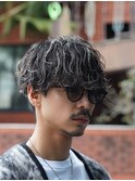 シャドウパーマツイストスパイラルパーマ波巻きパーマメンズヘア