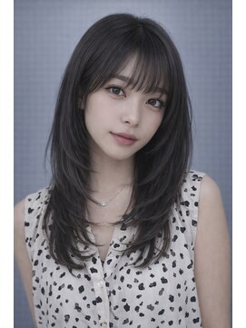 レム 仙台店(L.E.M) 【透明感たっぷりグレージュ高めレイヤー】