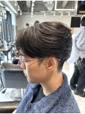 ニュアンスパーマストレートパーマセンターパート