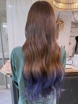 ロリム(RorriM)&nbsp;グラデーションカラー ブルーバイオレット ラベンダーブルー