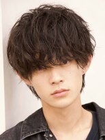 ルーシー 名古屋栄(LUCEY)&nbsp;センターパートニュアンスパーマフェザーパーマ波巻きパーマ