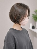 エイチエムヘアーホーム 池袋2号店(H M hair home)&nbsp;ナチュラルショート/ミルクブラウン/ショートボブ/顔周り/池袋