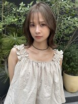 ラニヘアサロン(lani hair salon)&nbsp;オリーブカラー ブリーチ無しカラー イルミナダブルカラー