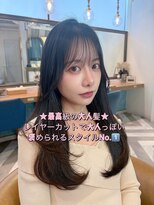 ロンドアベニール 北千住(Lond avenir)&nbsp;ダークパープル/レイヤーボブ/顔周りレイヤー/ミルクブラウン
