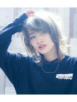 エイミー(Aimee)&nbsp;Aimee マッシュウルフ×透けちゃうグレージュ3Dカラー