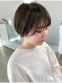 nude仲井【ショートヘア】【ブリーチなし】【オリーブアッシュ】