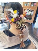 #卒業式ヘアアレンジ#ヘアセット#卒業式#ローポニー#下村セット