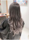 ホワイトアッシュグレージュ グラデーションカラー