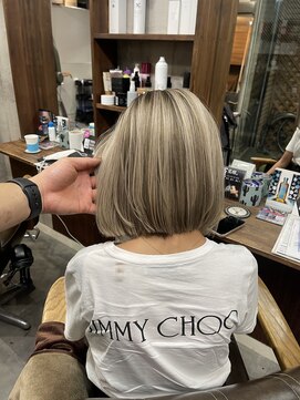 ラフ(LAFF) #黒髪#ボブルフ#ネビージュ#小顔#ワンレン