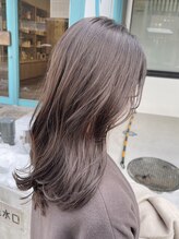 ヘアーメイクオズ(hair make O/S) ニュアンスレイヤー_ラベンダーベージュ_チェリーブラウン