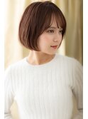 斜めバングタイトストレートシルキー大人ボブZ上尾20代30代40代