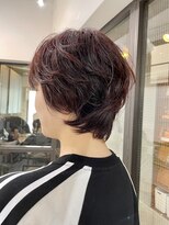 ナループロアオハナ(Nalu pu loa ohana) ボルドーカラー/ショートカット/韓国風ショート/ショートウルフ