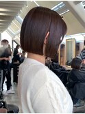 ◇ミニボブ 縮毛矯正 髪質改善 表参道 暗髪
