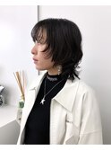 ショートウルフ×ニュアンスウェーブ